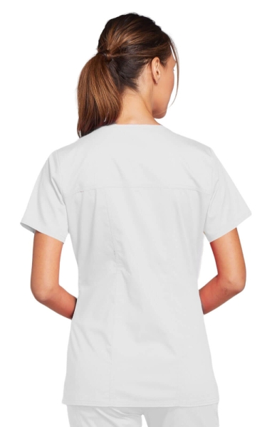 Halat Medical Alb Core Stretch pentru Femei | Cherokee - Img 3