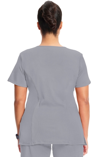 Halat medical antimicrobian Cherokee PROTX2® Mock Wrap - Infinity | Gri - Img 3