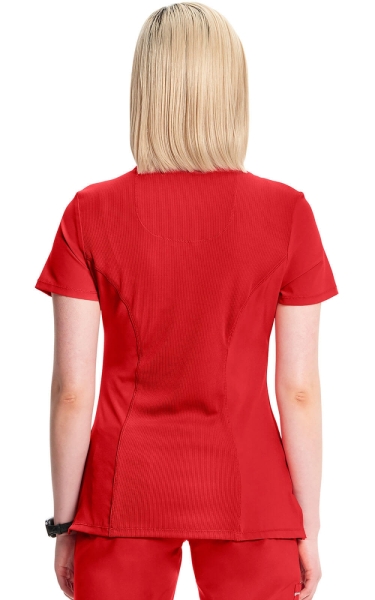 Halat medical antimicrobian Cherokee PROTX2® Mock Wrap - Infinity | Red - Img 3