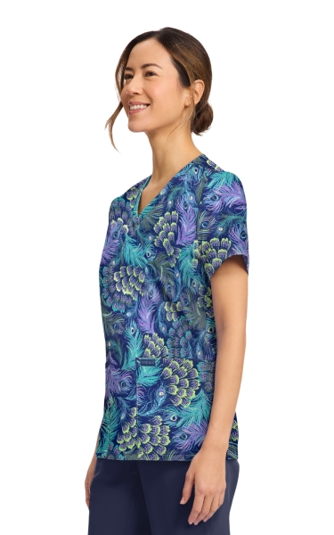 Halat Medical Cherokee - Prints Stretch | Pretty Peacock - Img 5