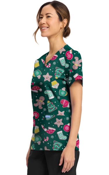 Halat Medical Cherokee - Prints Stretch | Waiting for Santa - Img 3