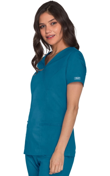 Halat Medical - Cherokee WorkWear - Mock Wrap Core Stretch | Carribbean - Img 3