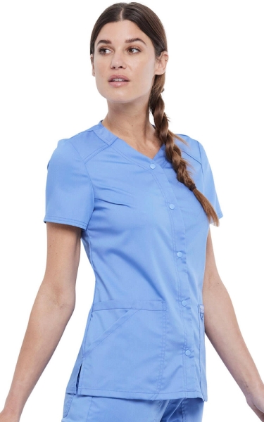 Halat Medical cu Capse - Ciel | Cherokee WW Revolution - Img 5