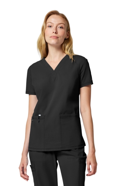 Halat Medical Damă Dickies FORGE - V-Neck | Black - Img 7