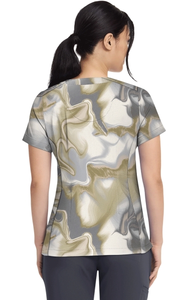 Halat Medical Healing Hands Briana - HH Prints | Silk Waves - Img 3
