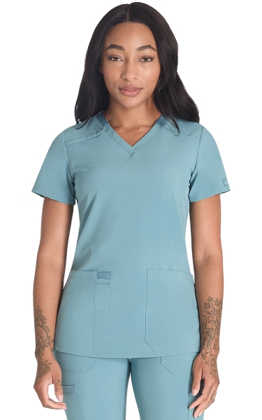 Halat Medical Stretch Funcțional Dickies - EDS Essentials | Mineral Blue - Img 1