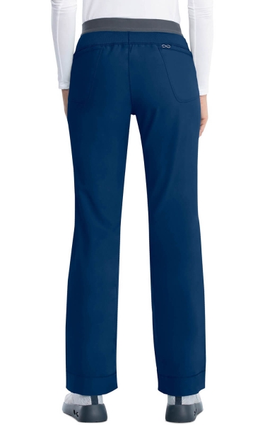 Pantaloni Medicali Antimicrobieni Cherokee PROTX2® Slim cu Talie Joasă - Infinity | Navy - Img 2