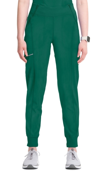 Pantaloni Medicali Antimicrobieni Jogger Cherokee PROTX2® - Infinity | Hunter Green - Img 1