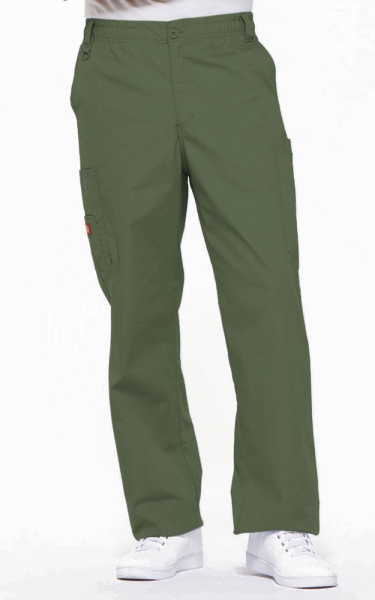 Pantaloni Medicali cu Talie Elastică EDS - Olive | Dickies. - Img 1