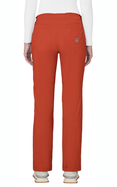 Pantaloni Medicali dama Koi Happiness - Peace | Terracotta - Img 2