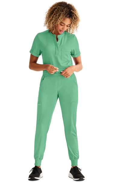 Pantaloni Medicali Jogger Healing Hands Rhea - HH Works | Surreal Green - Img 2