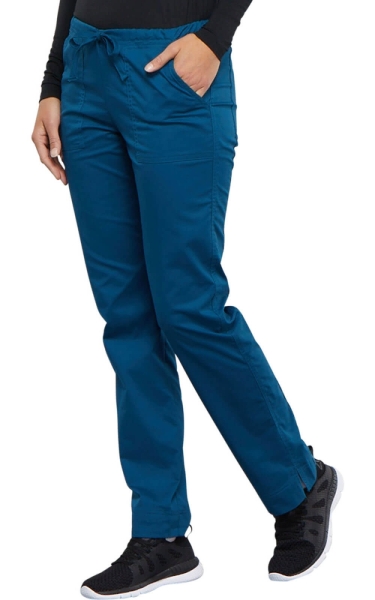 Pantaloni Medicali Slim Elastici Carribean Blue | Cherokee WorkWear Core Stretch - Img 3