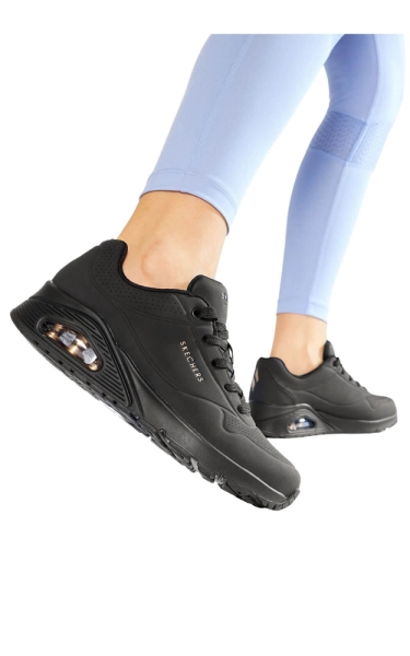 Pantofi Medicali Skechers dama - Uno Stand On Air | Negru - Img 3