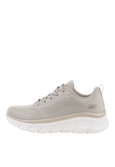 Pantofi Skechers dama - Bobs Flex - Flying Hi | Taupe/Gold - Img 5