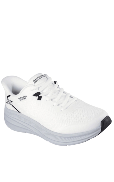 Pantofi Skechers Slip-Ins - Bobs Skillz | White / Gray - Img 5