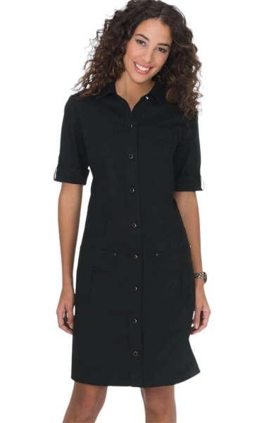 Rochie Medicală Alexandra - Negru | Sarafan Koi Happiness - Img 1