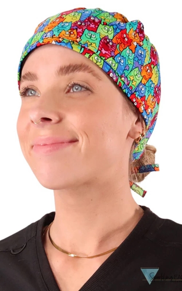 Boneta chirurgicala Colorful Cats Meow