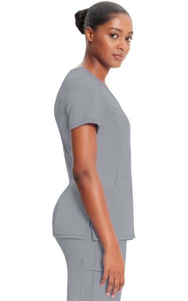 Halat medical antimicrobian Cherokee PROTX2® Mock Wrap - Infinity | Gri - Img 4