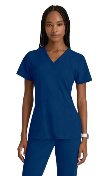 Halat Medical Antistatic Hex Jacquard Racer - Barco One | Indigo - Img 1