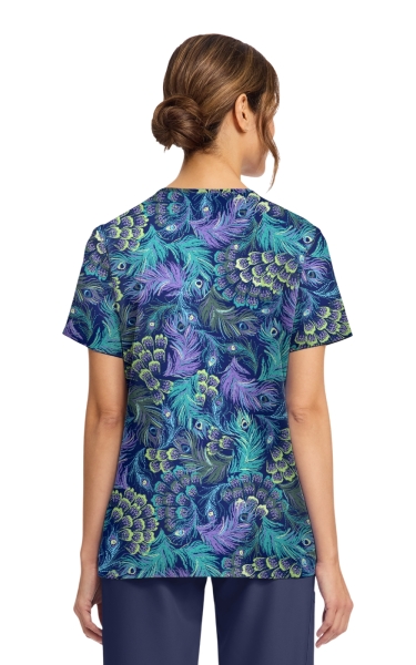 Halat Medical Cherokee - Prints Stretch | Pretty Peacock - Img 2