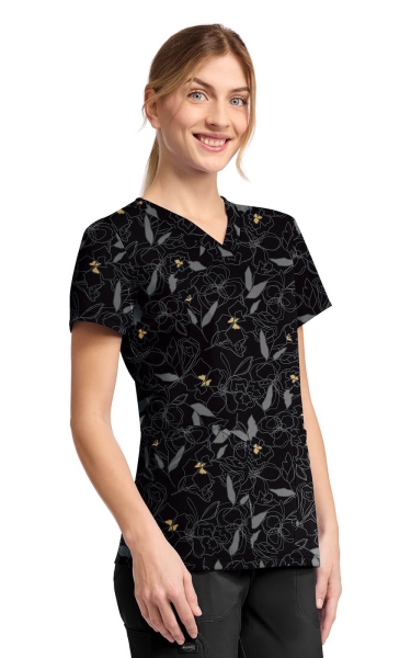 Halat Medical Dickies - Dk Prints | Scribble Floral - Img 3