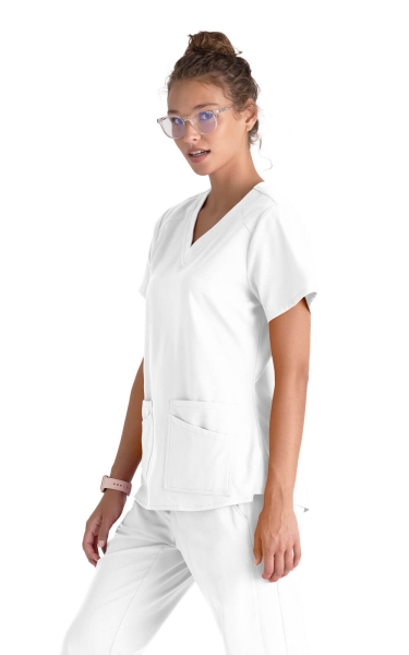 Halat medical Grey's Anatomy by Barco - Emma | White - Img 2
