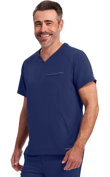 Halat Medical Healing Hands Steven - 360 | Navy - Img 3