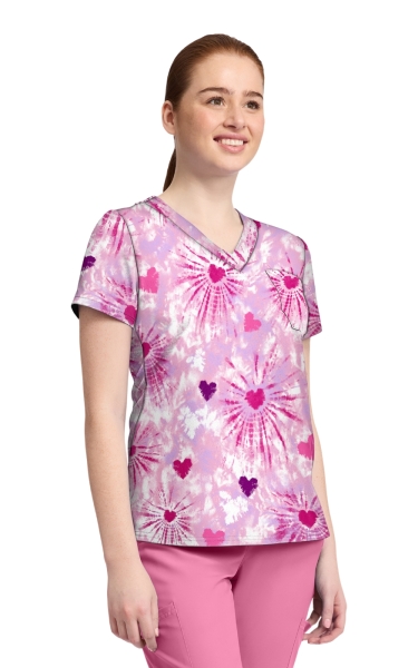Halat Medical Med Couture - Mc Prints | Tie Dye Hearts - Img 7
