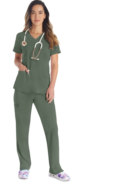 Halat Medical Stretch Funcțional Dickies - EDS Essentials | Olive - Img 3