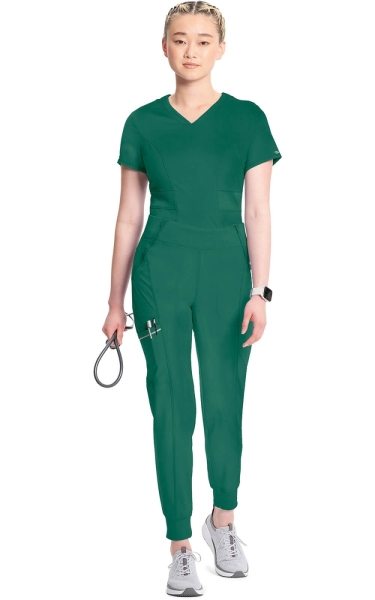 Pantaloni Medicali Antimicrobieni Jogger Cherokee PROTX2® - Infinity | Hunter Green - Img 2