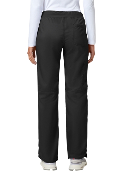 Pantaloni Medicali Cherokee cu Talie Elastică - WW Revolution | Black - Img 3