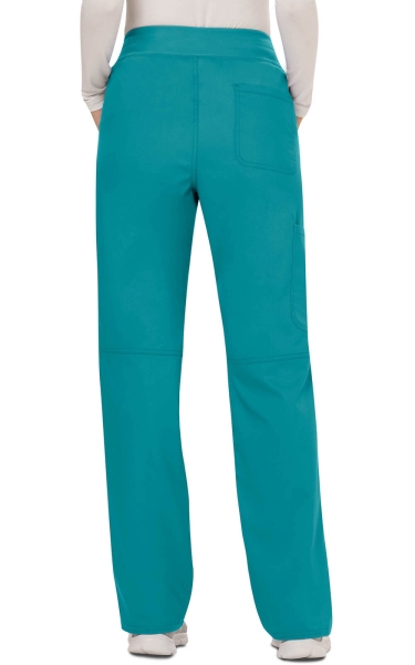Pantaloni Medicali Cherokee cu Talie Elastică - WW Revolution | Teal Blue - Img 2