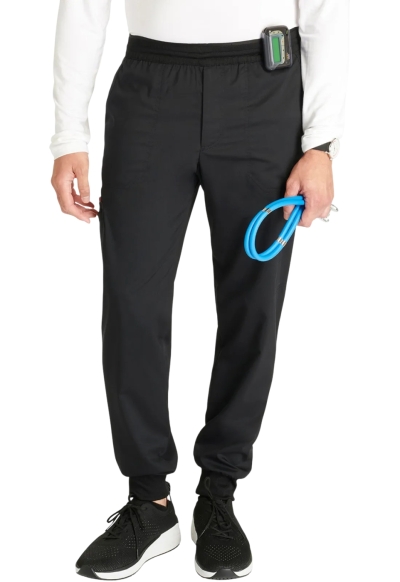 Pantaloni Medicali Jogger pentru Bărbați Cherokee WorkWear Revolution | Black - Img 2