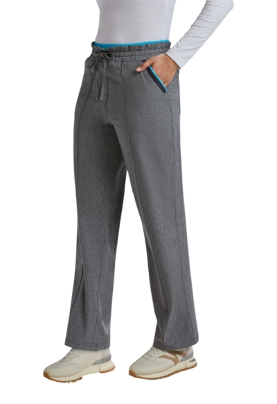 Pantaloni Medicali Koi Happiness Raelynn - Basics | Heather Grey/Electric Blue - Img 6