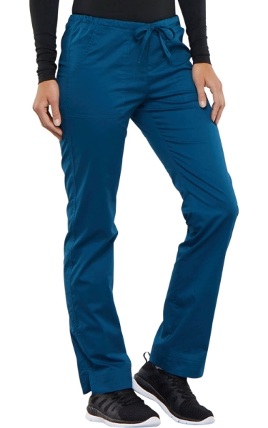 Pantaloni Medicali Slim Elastici Carribean Blue | Cherokee WorkWear Core Stretch - Img 4