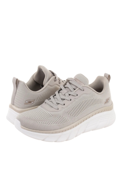 Pantofi Skechers dama - Bobs Flex - Flying Hi | Taupe/Gold - Img 2