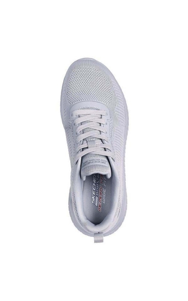 Pantofi Skechers dama - Bobs Squad Chaos - Face Off | Light Gray - Img 3