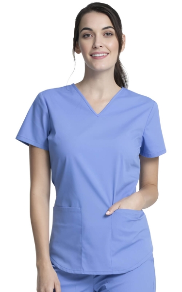 Costum Medical Femei Vital Threads | Ciel Blue - Img 1