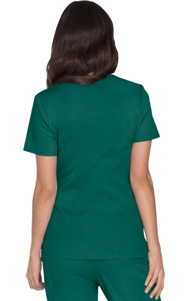 Halat Medical - Cherokee WorkWear - Mock Wrap Core Stretch | Hunter Green - Img 2
