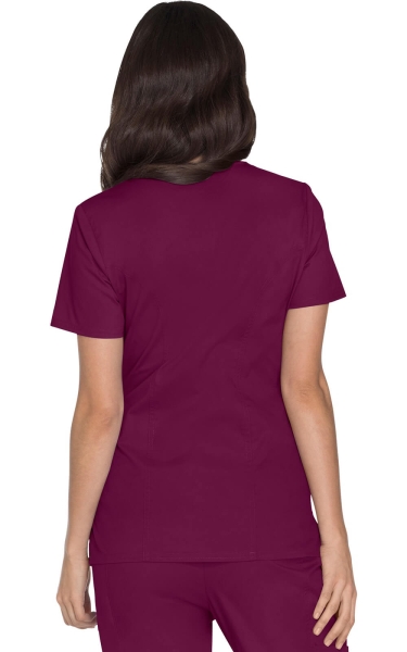 Halat Medical - Cherokee WorkWear - Mock Wrap Core Stretch | Wine - Img 2