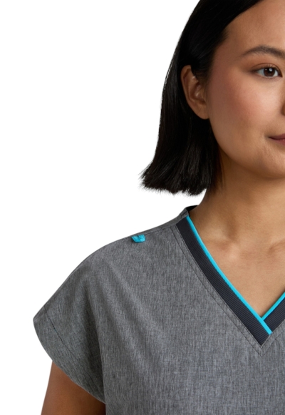Halat Medical Koi Happiness McKenna - Basics | Heather Grey/Electric Blue - Img 2