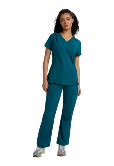 Halat Medical Koi Happiness Sari - Solis | Caribbean Blue - Img 2