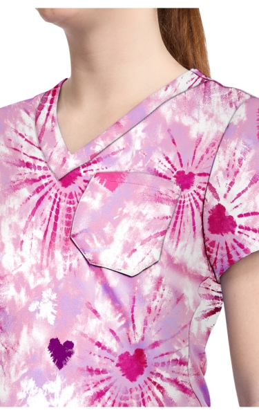 Halat Medical Med Couture - Mc Prints | Tie Dye Hearts - Img 4