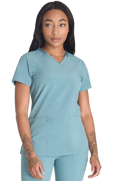 Halat Medical Stretch Funcțional Dickies - EDS Essentials | Mineral Blue - Img 3