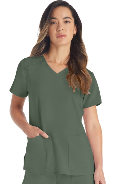 Halat Medical Stretch Funcțional Dickies - EDS Essentials | Olive - Img 1