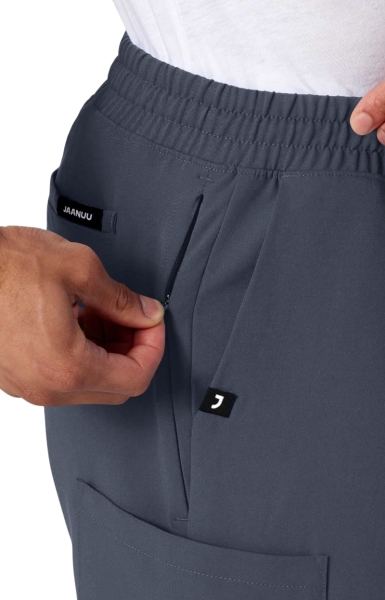 Pantaloni Medicali Jaanuu UltraLAST cu Barieră Fluidă – Rhodes | Carbon Gray - Img 5