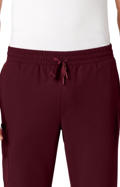 Pantaloni Medicali Jaanuu UltraLAST cu Barieră Fluidă – Rhodes | Burgundy - Img 3