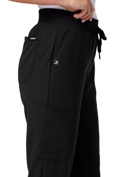 Pantaloni Medicali Jaanuu UltraLAST Jogger – Silex | Black - Img 3