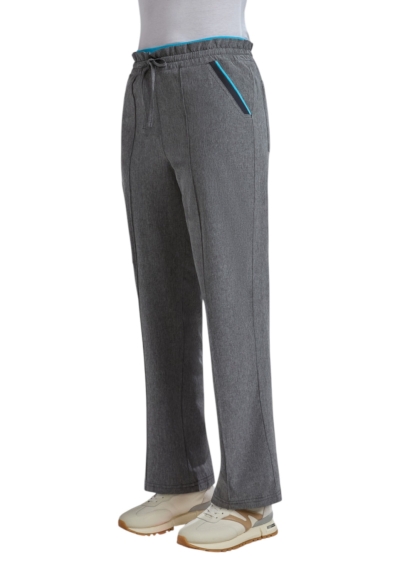 Pantaloni Medicali Koi Happiness Raelynn - Basics | Heather Grey/Electric Blue - Img 3