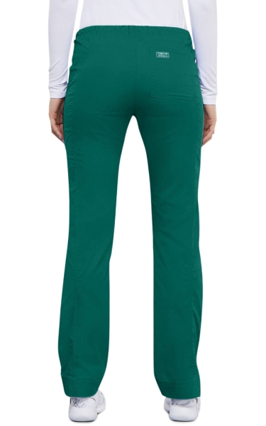 Pantaloni Medicali Slim Elastici Hunter Green | Cherokee WorkWear Core Stretch - Img 2